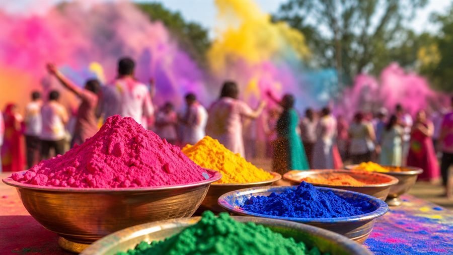 Holi colours